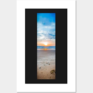 Beach sunrise Posters and Art